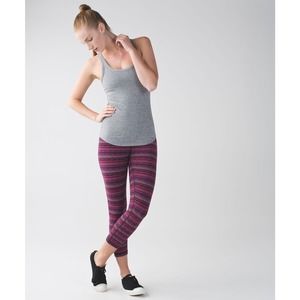 Lululemon Wunder Under Space Dye Plum Leggings Size 6